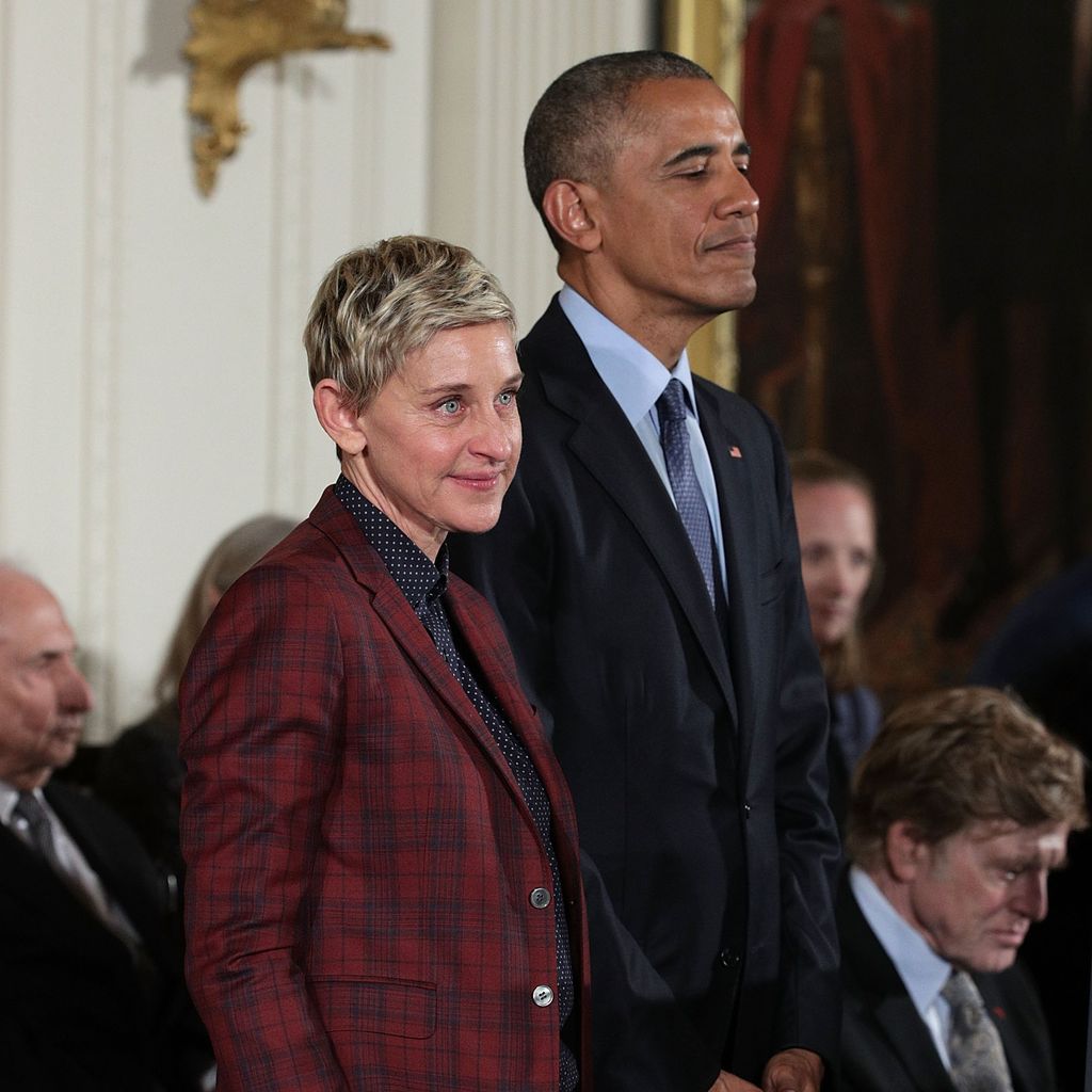Ellen DeGeneres und Barack Obama im November 2016 in Washington, D.C.