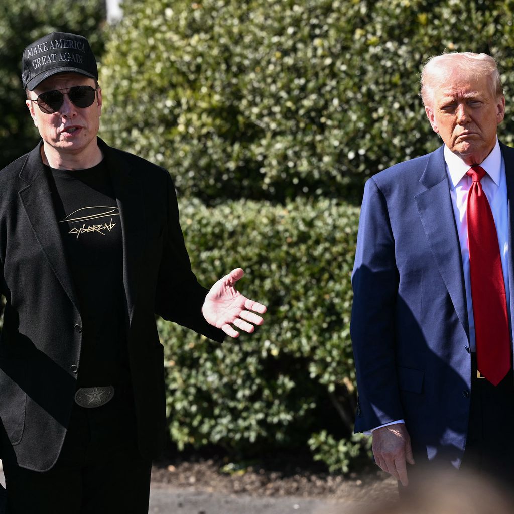 Elon Musk, sein Sohn X Æ A-Xii und Donald Trump, März 2025