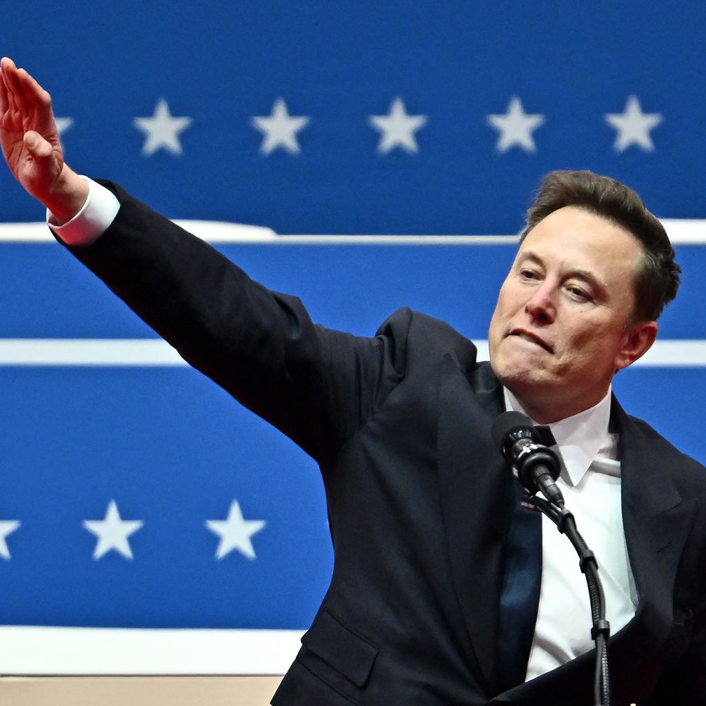 Elon Musk bei Donald Trumps Amtseinführung, Januar 2025