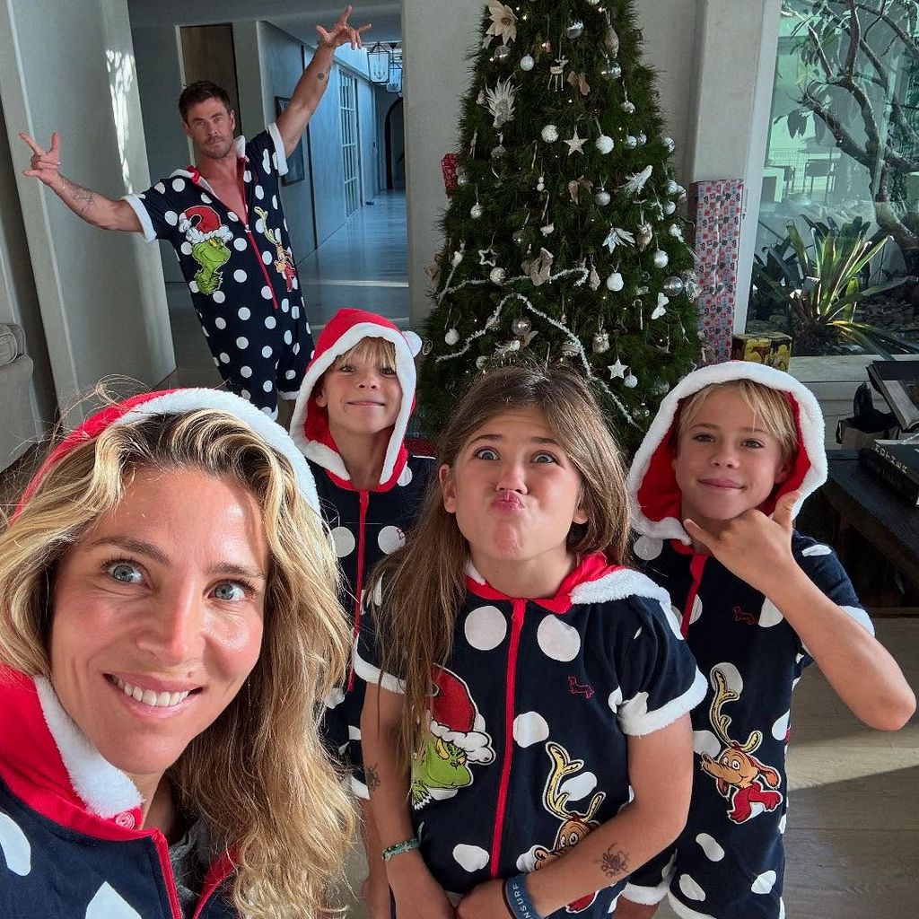 Elsa Pataky, Chris Hemsworth und ihre drei Kinder, Weihnachten 2024