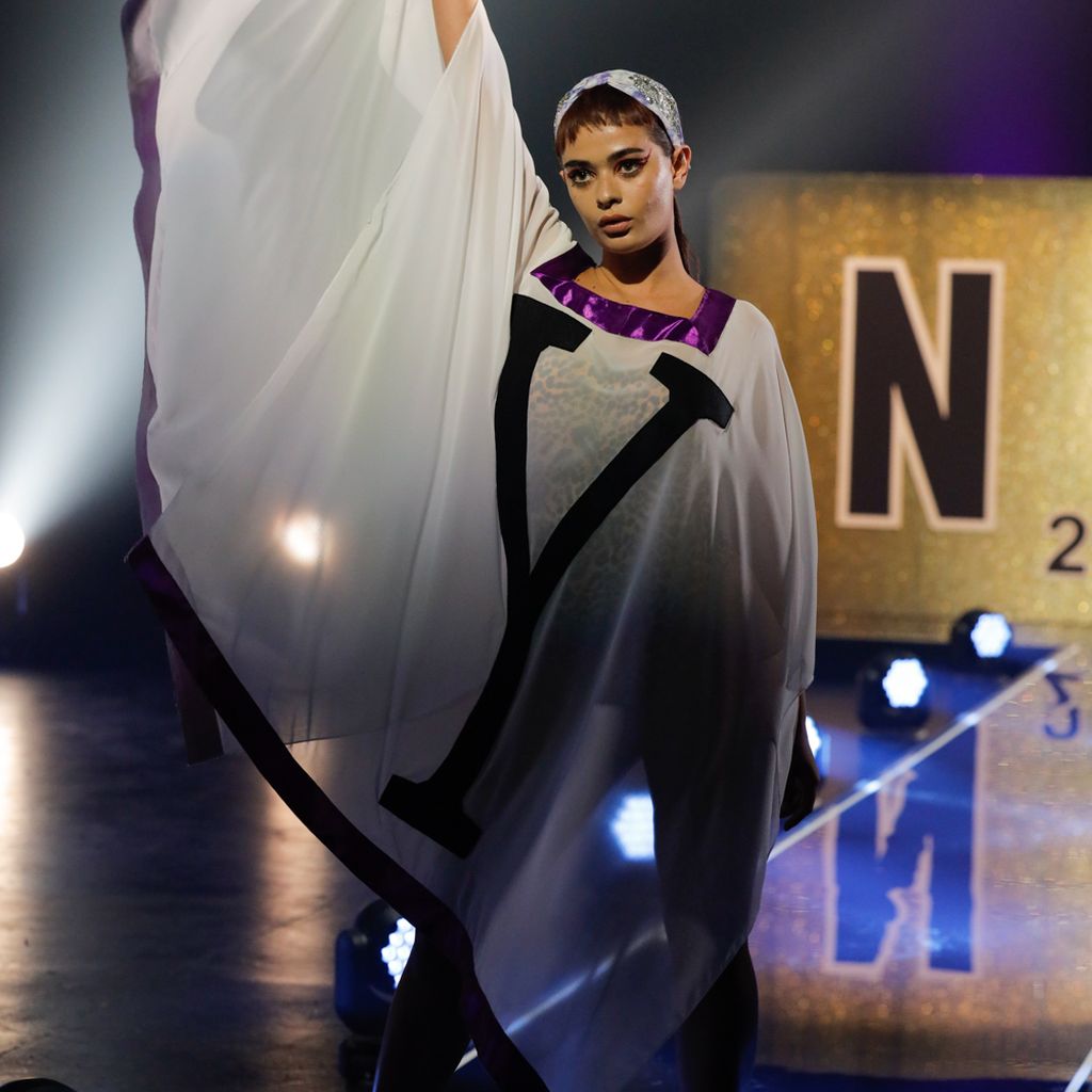 Elsa beim GNTM-Quiz-Walk