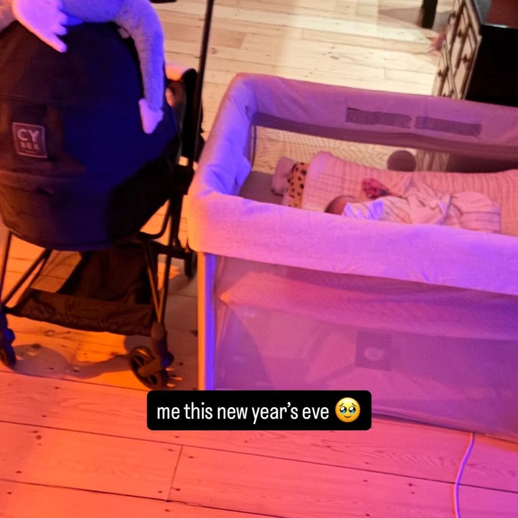 Elsie Hewitt und ihr Baby an Silvester 2025