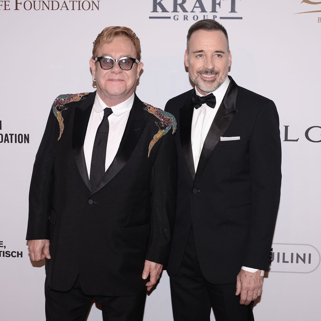 Elton John und David Furnish 2016 bei einer Gala in New York