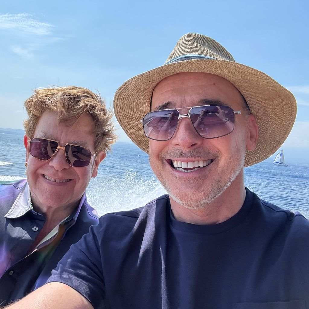 Elton John und David Furnish auf Instagram, Dezember 2024