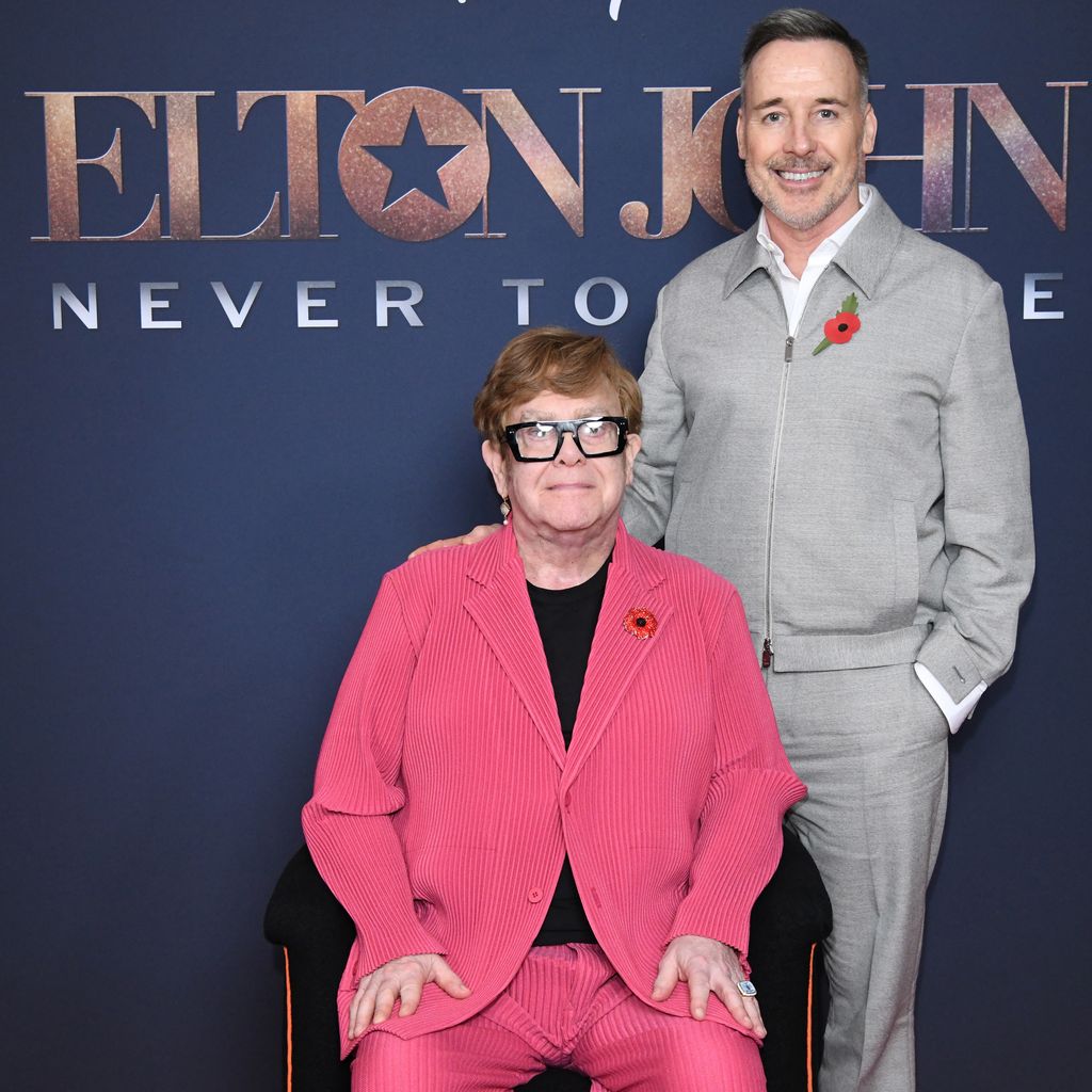 Elton John und David Furnish, November 2024