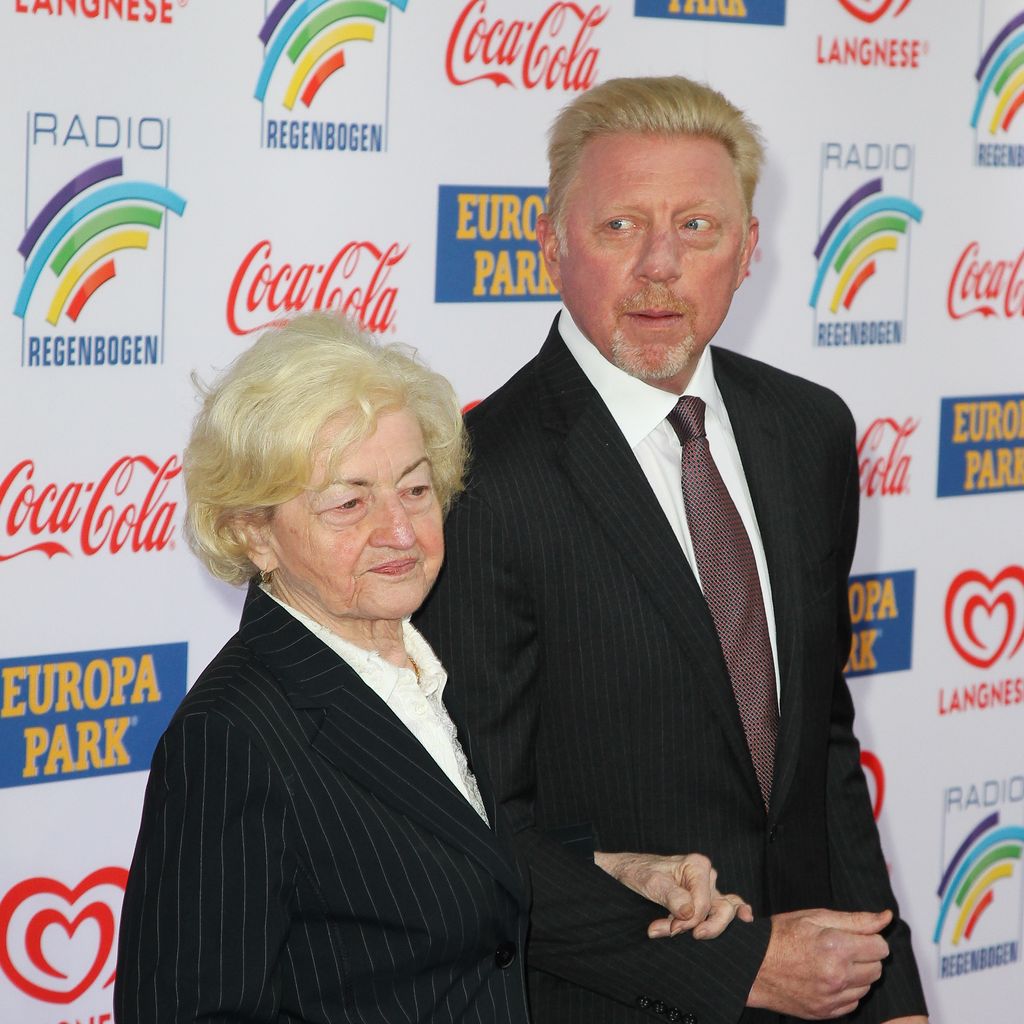 Ex-Tennisprofi Boris Becker mit seiner Mutter Elvira