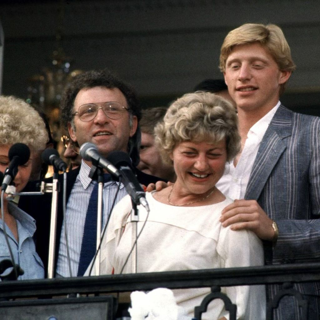 Boris Becker mit seiner Mama Elvira
