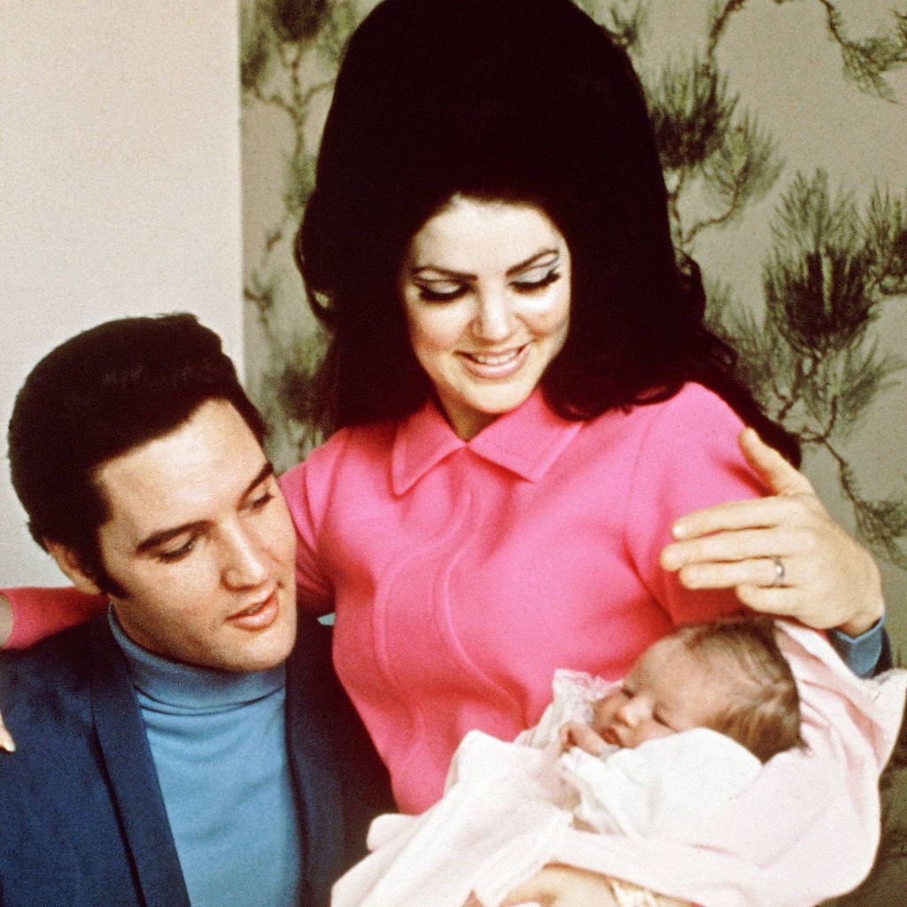 Elvis, Priscilla und Lisa Marie Presley 1968