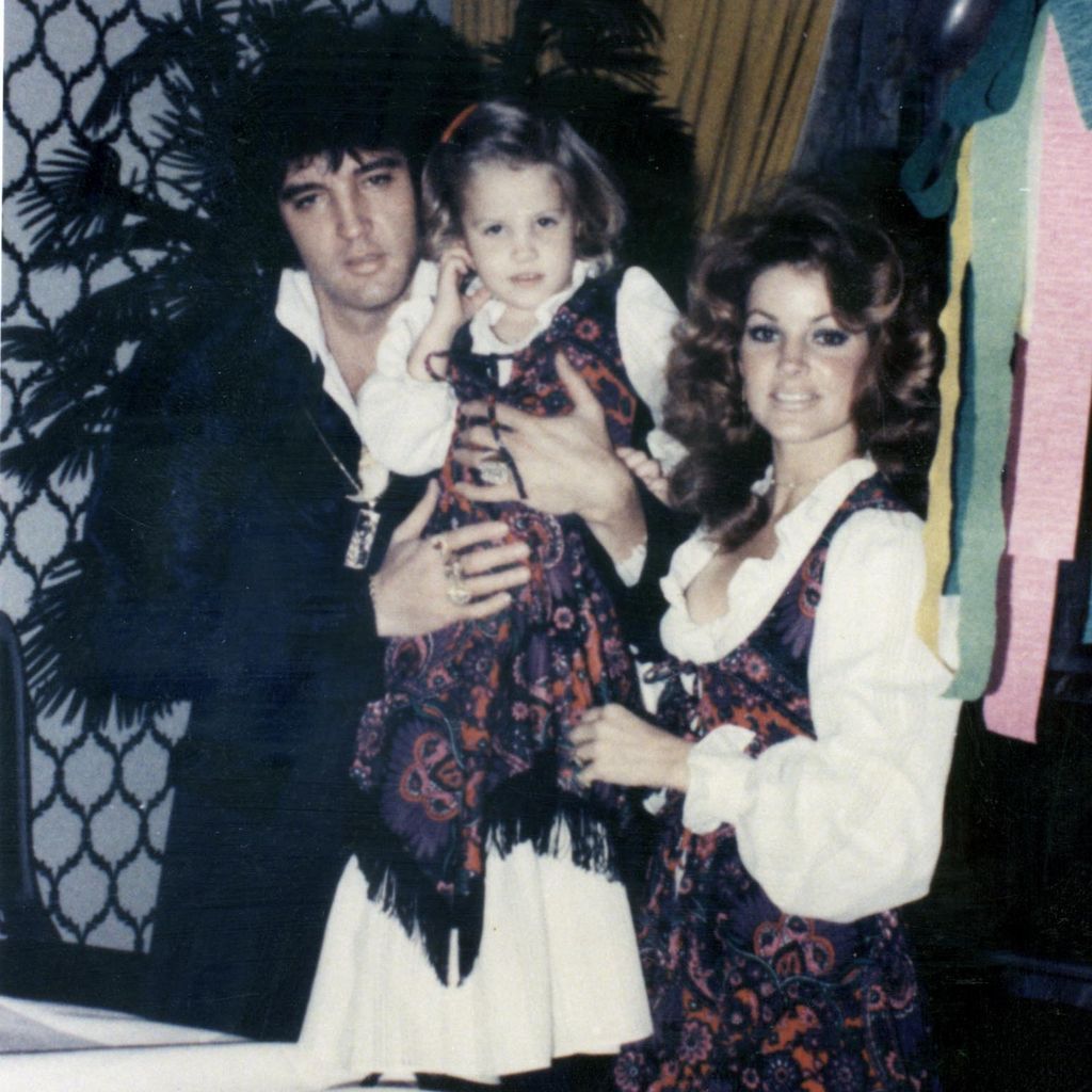 Elvis und Priscilla Presley mit ihrer Tochter Lisa Marie