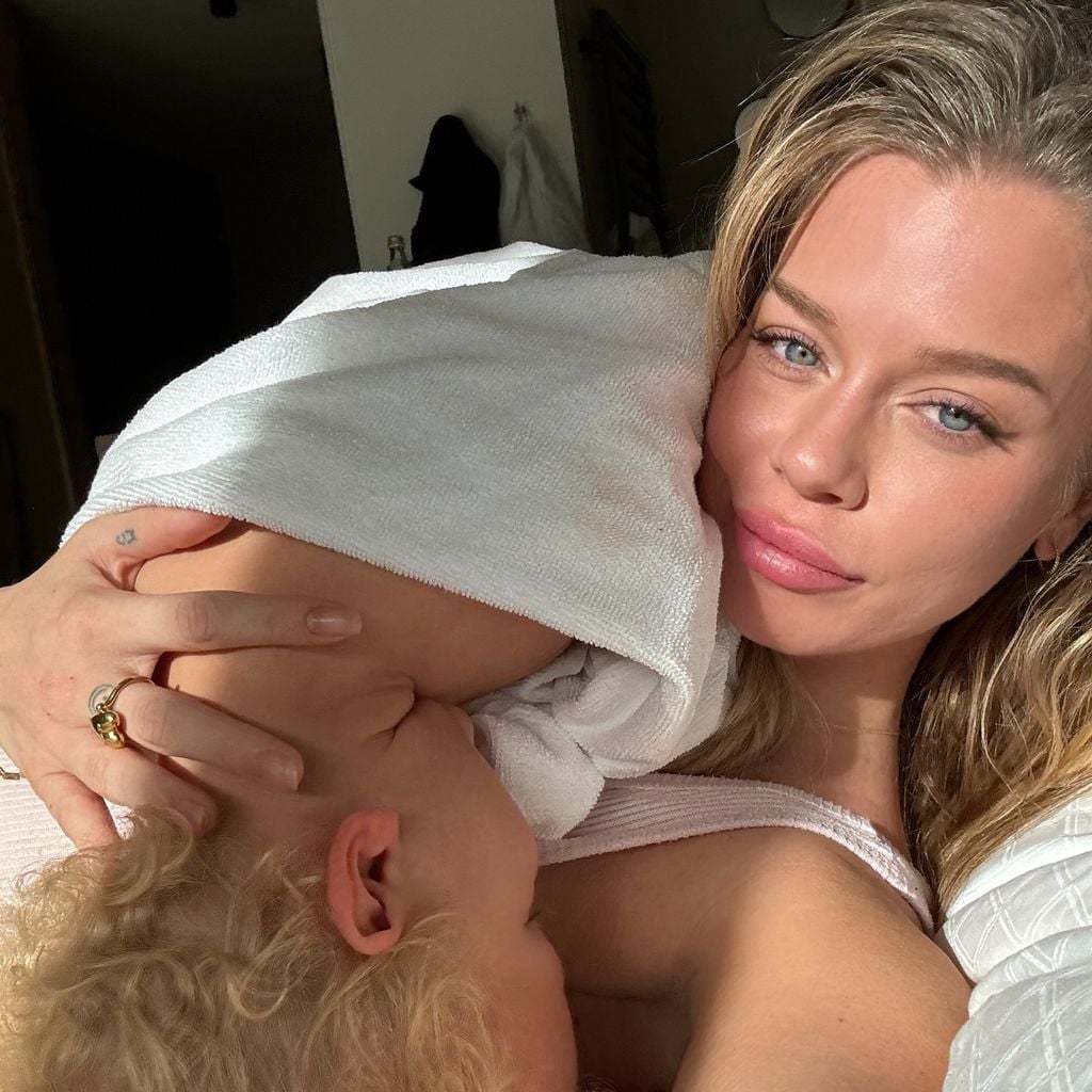 Emely Hüffer und ihr Sohn Ocean, November 2025