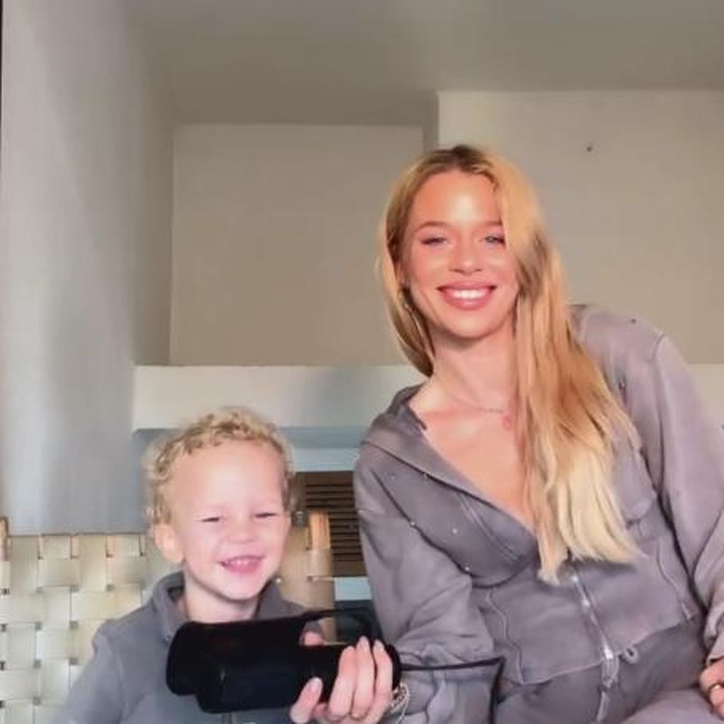 Influencerin Emely Hüffer und ihr Sohn Ocean