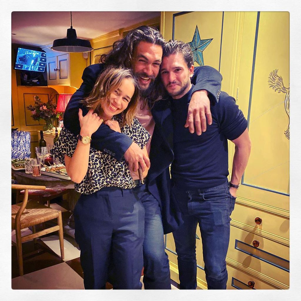 Emilia Clarke, Jason Momoa und Kit Harington