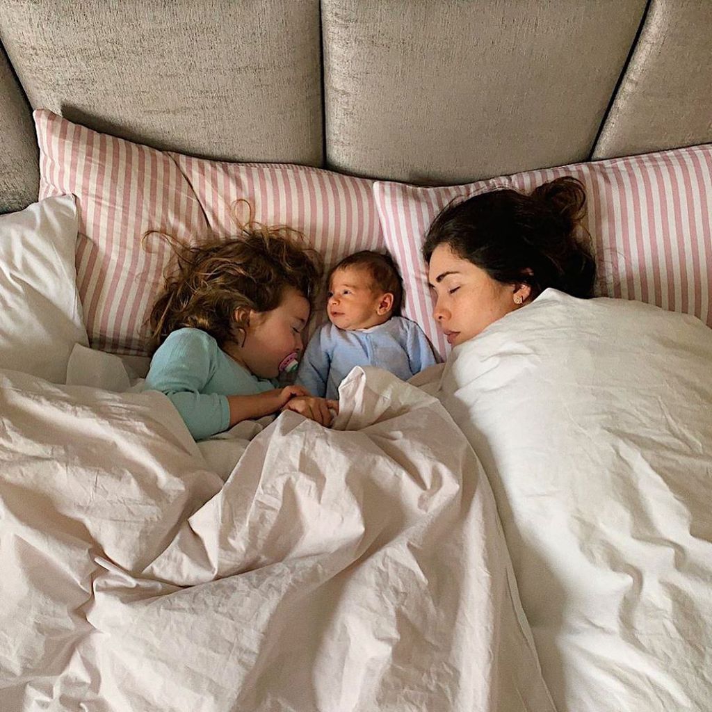 Emilia, Elija und Mama Ira Meindl, März 2020