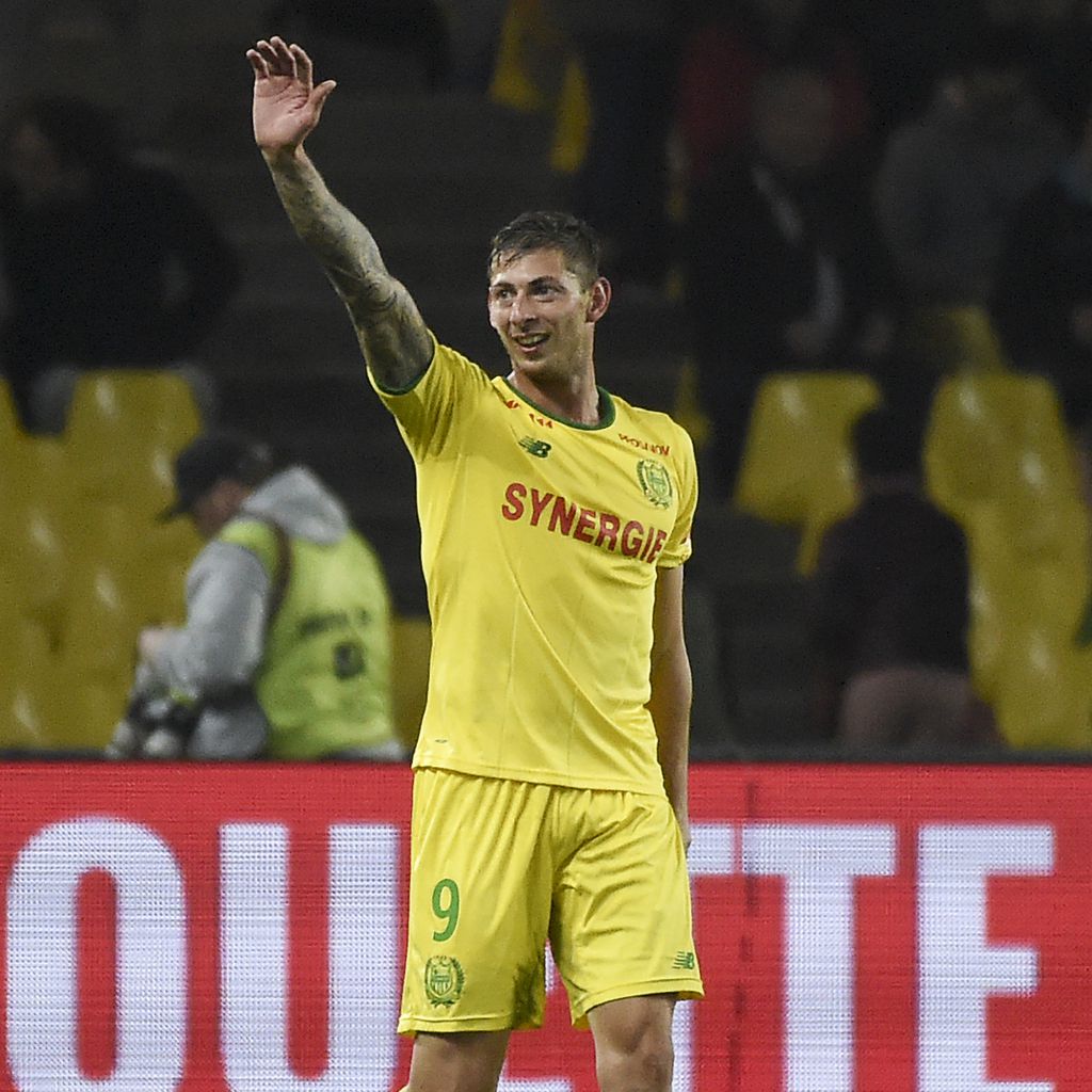 Emiliano Sala bei einem Fußballspiel im Oktober 2018