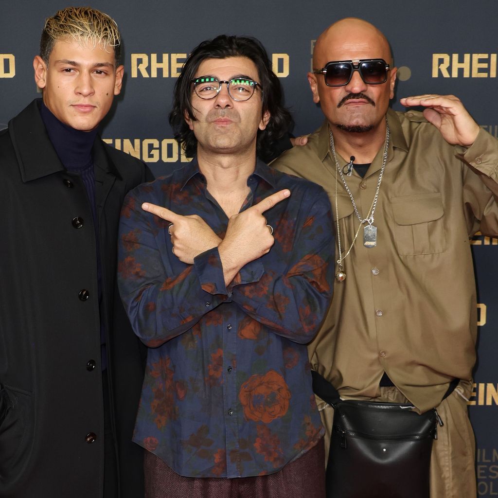 Emilio Sakraya, Fatih Akin und Xatar bei der Premiere von "Rheingold"