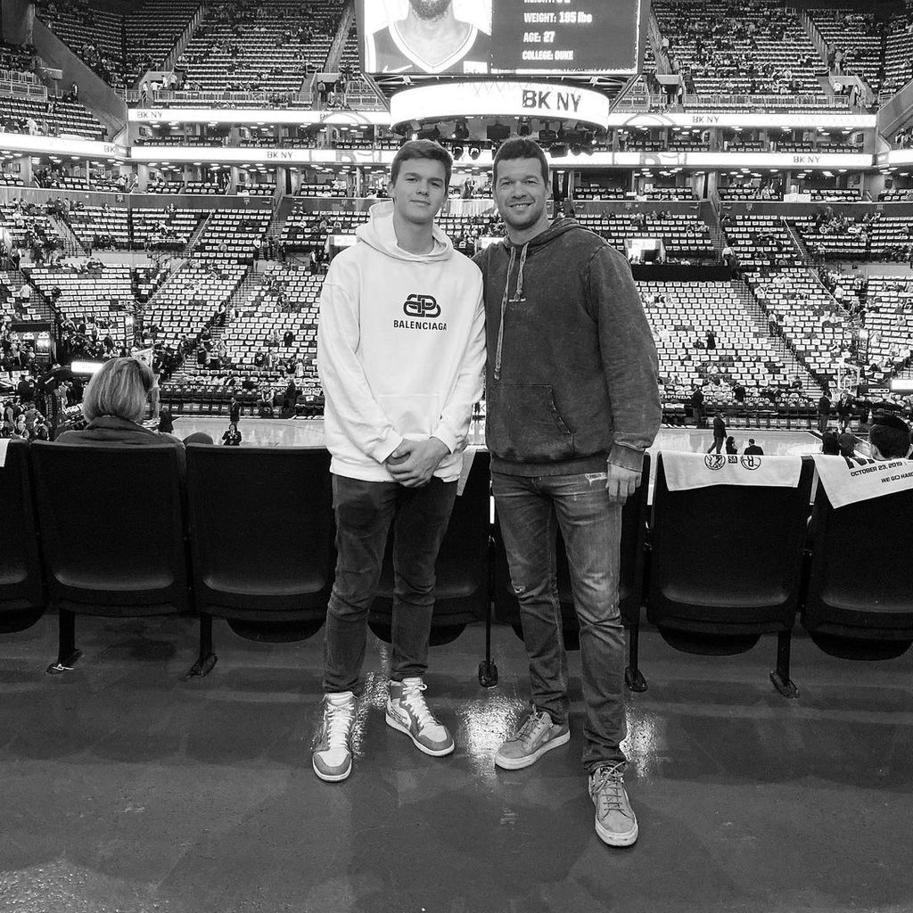 Emilio und Michael Ballack im November 2019