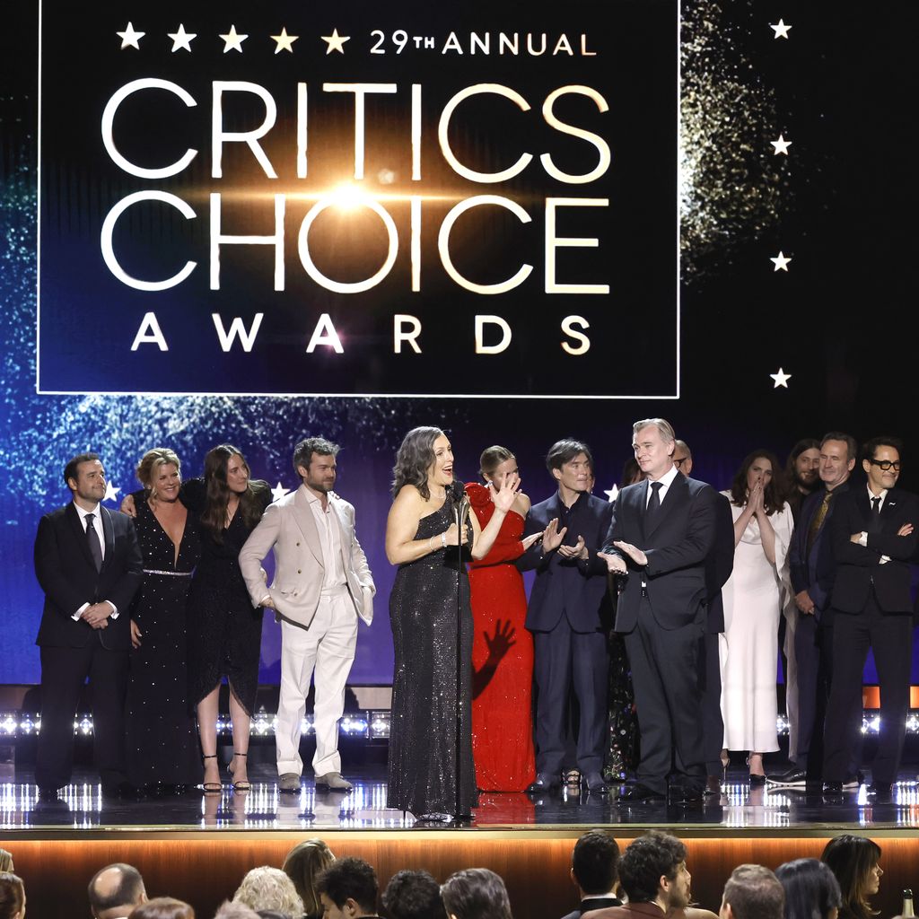 Emily Blunt, Cillian Murphy und Christopher Nolan bei den Critics' Choice Awards 2024