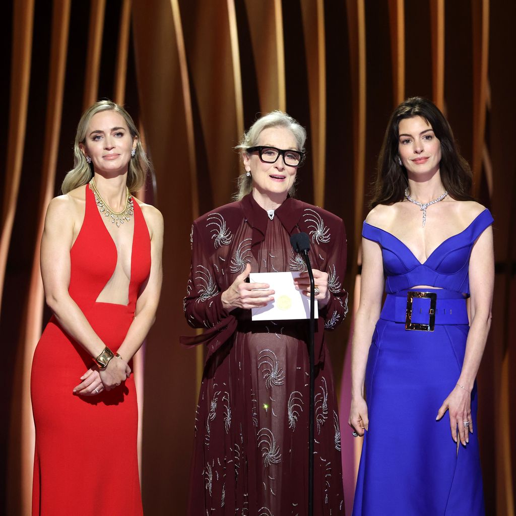 Emily Blunt, Meryl Streep und Anne Hathaway bei den SAG Awards 2024 in Los Angeles