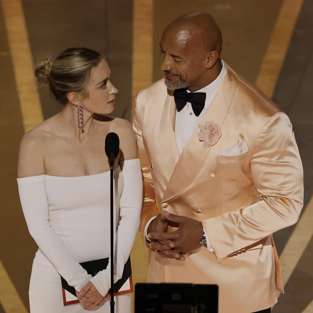 Emily Blunt und Dwayne Johnson, Oscars 2023