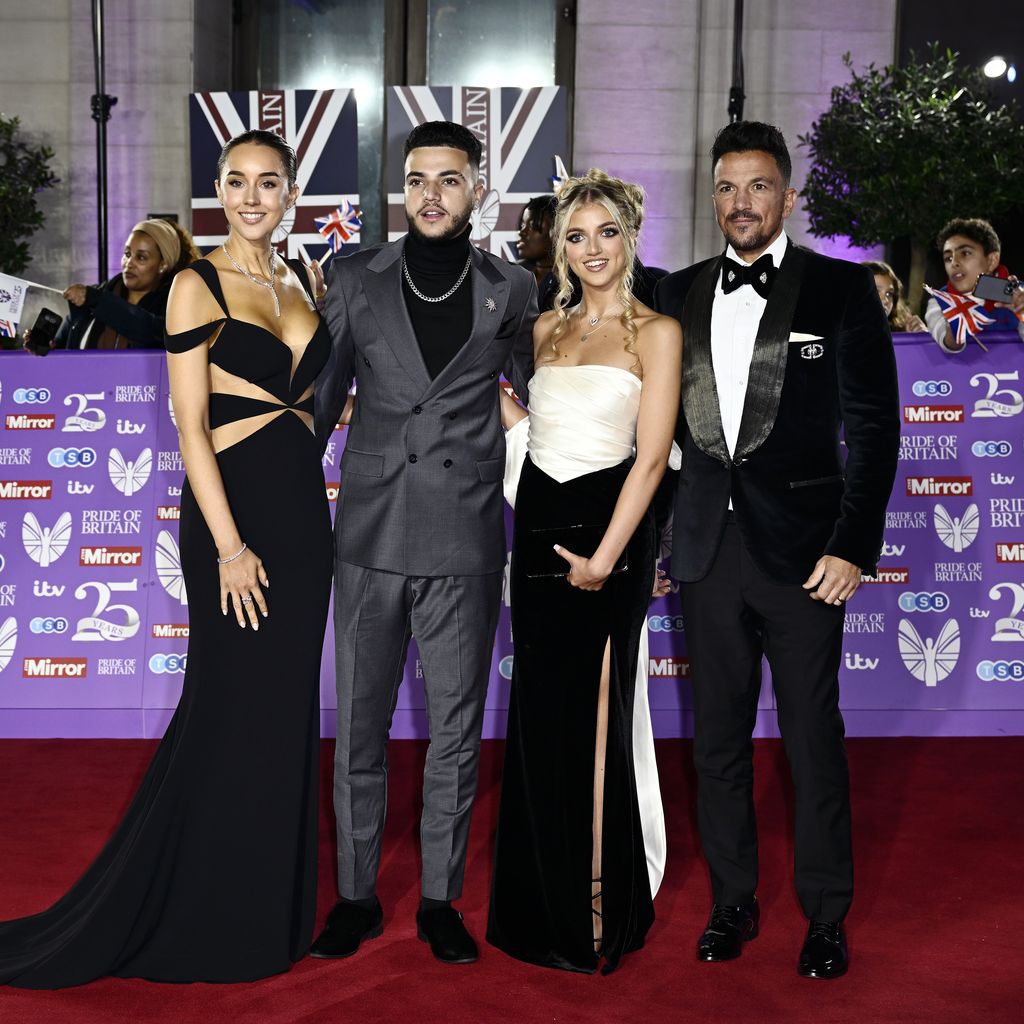 Emily MacDonagh, Junior Savva Andre, Princess Andre und Peter Andre im Oktober 2024