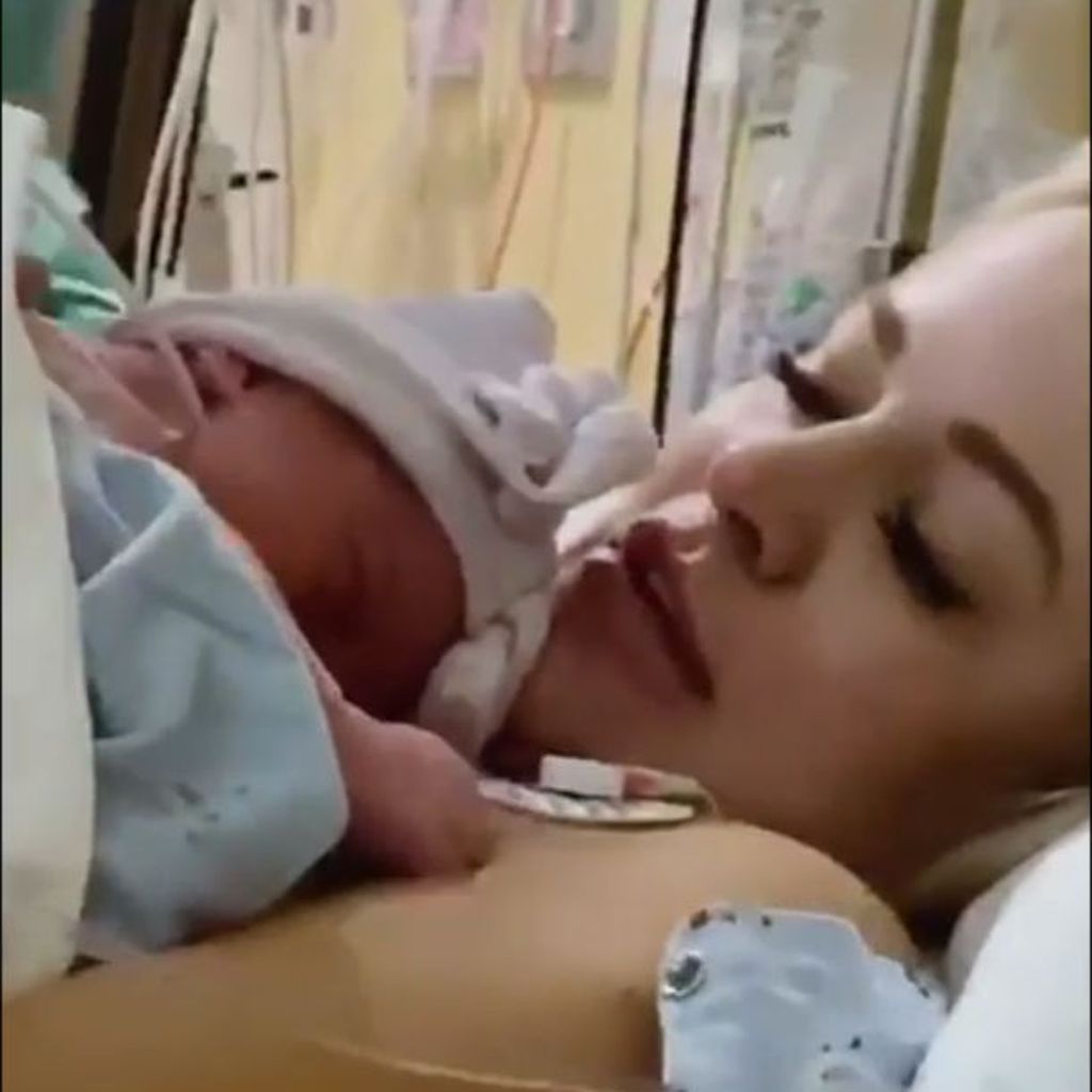Emily Maynard Johnson und ihre Tochter im Oktober 2020
