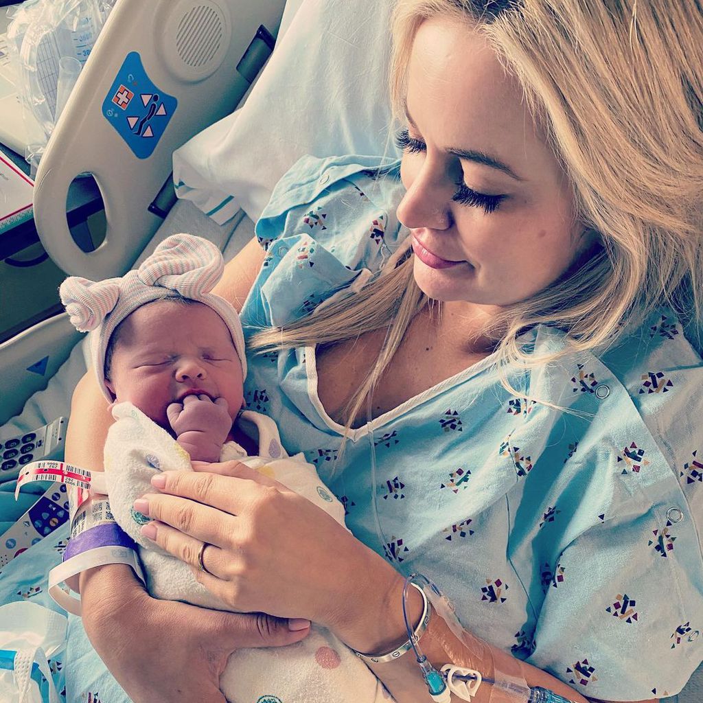 Emily Maynard Johnson mit ihrer Tochter Magnolia Belle