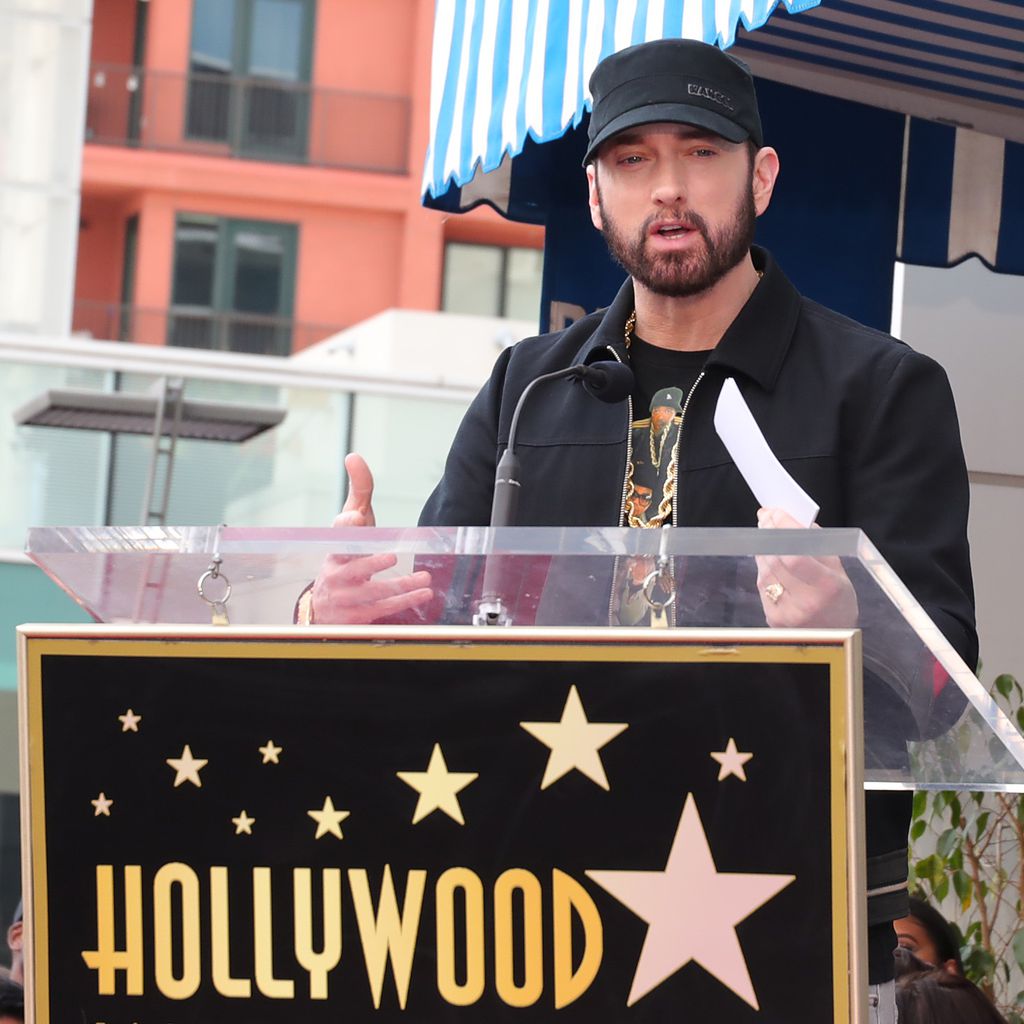 Eminem bei der Verleihung seines Sterns auf dem Hollywood Walk of Fame im Januar 2020