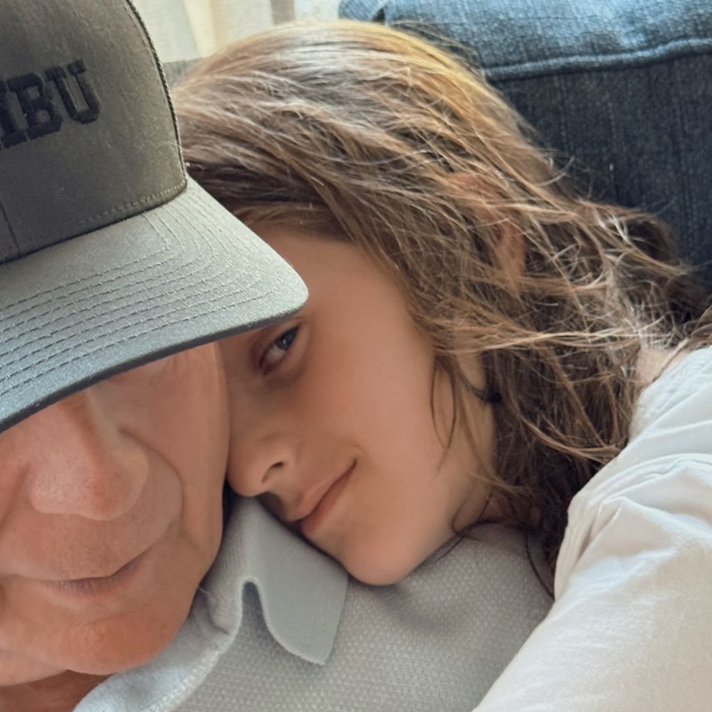 Bruce Willis und mit seiner Tochter Evelyn, Juni 2025