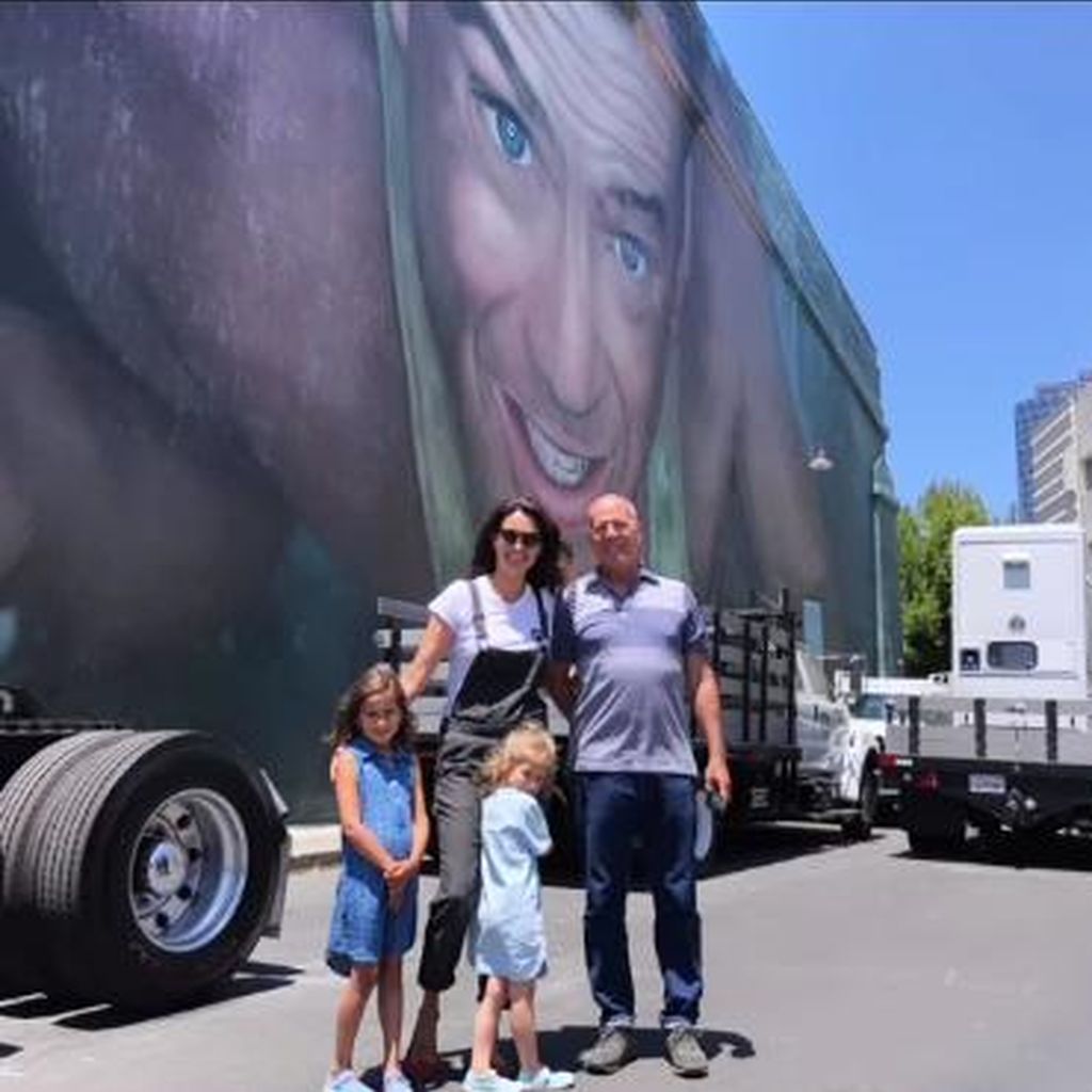 Emma Heming-Willis und Bruce Willis mit ihren Kindern