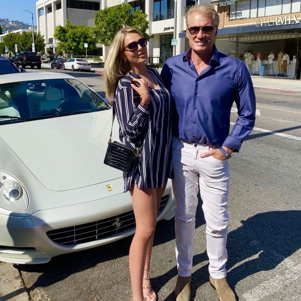 Emma Krokdal und Dolph Lundgren, Juli 2020