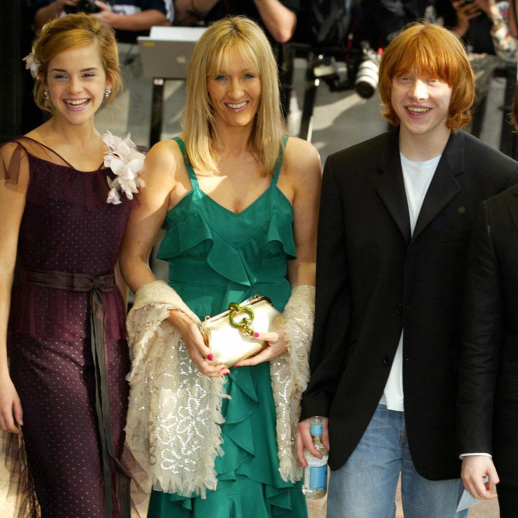 Emma Watson, J.K. Rowling, Rupert Grint und Daniel Radcliffe