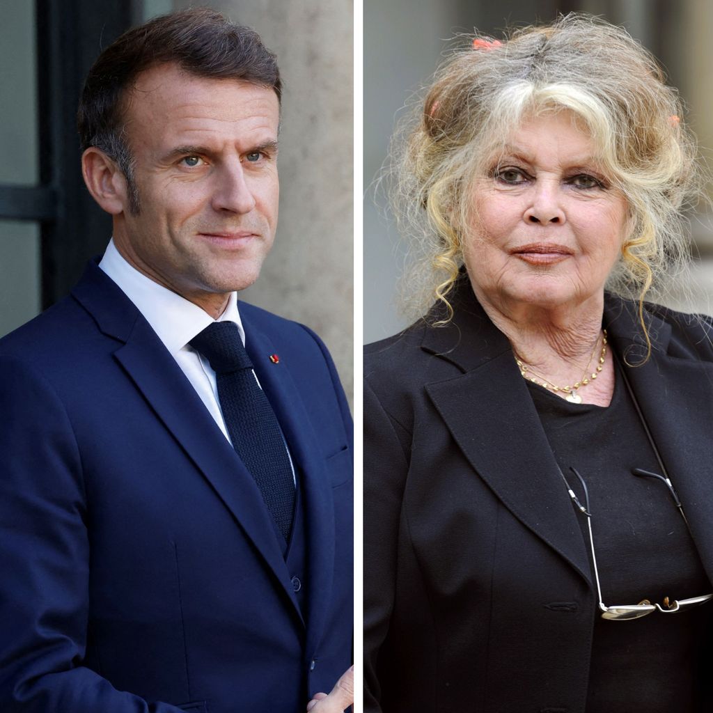 Emmanuel Macron und Brigitte Bardot