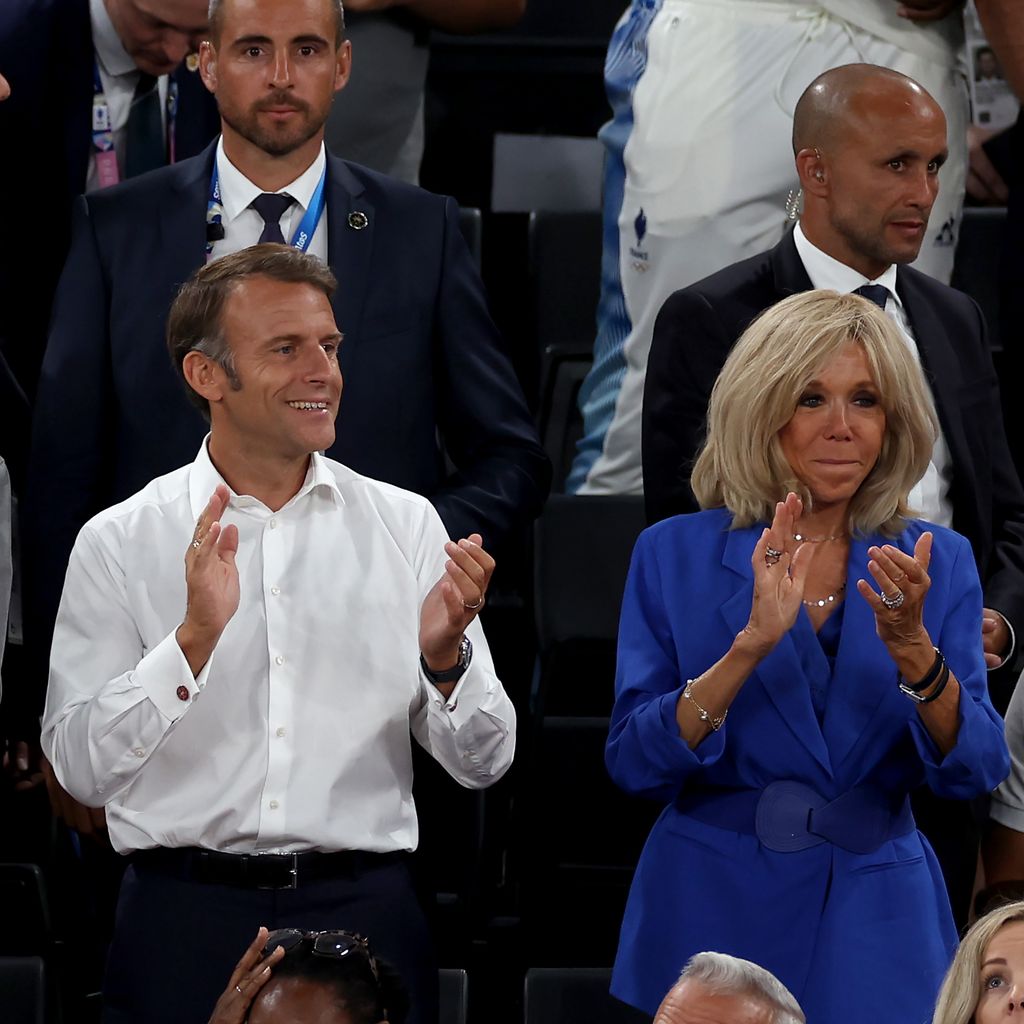 Emmanuel und Brigitte Macron bei den Olympischen Spielen im August 2024