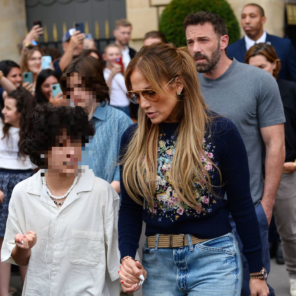 Jennifer Lopez mit ihrer Tochter Emme Maribel Muñiz und Ben Affleck mit seiner Tochter Seraphina