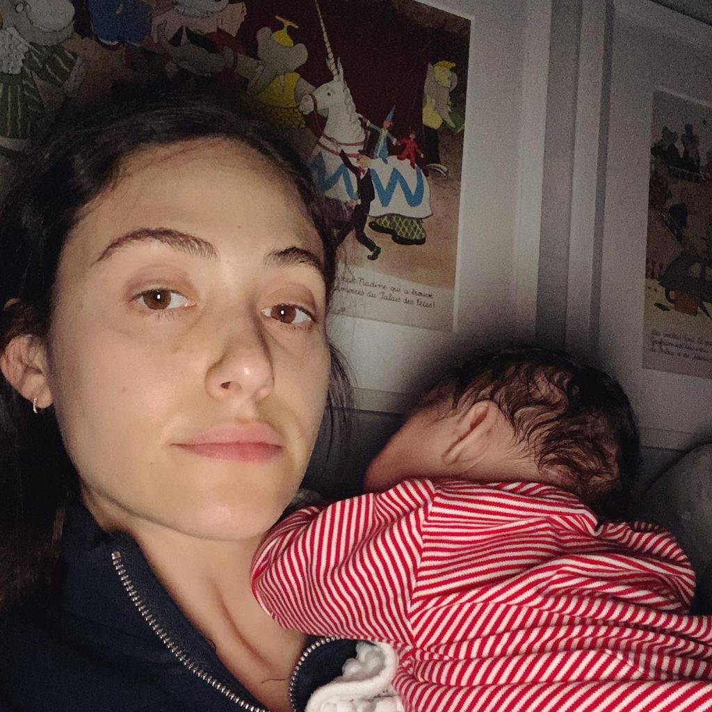 Emmy Rossum mit ihrer Tochter