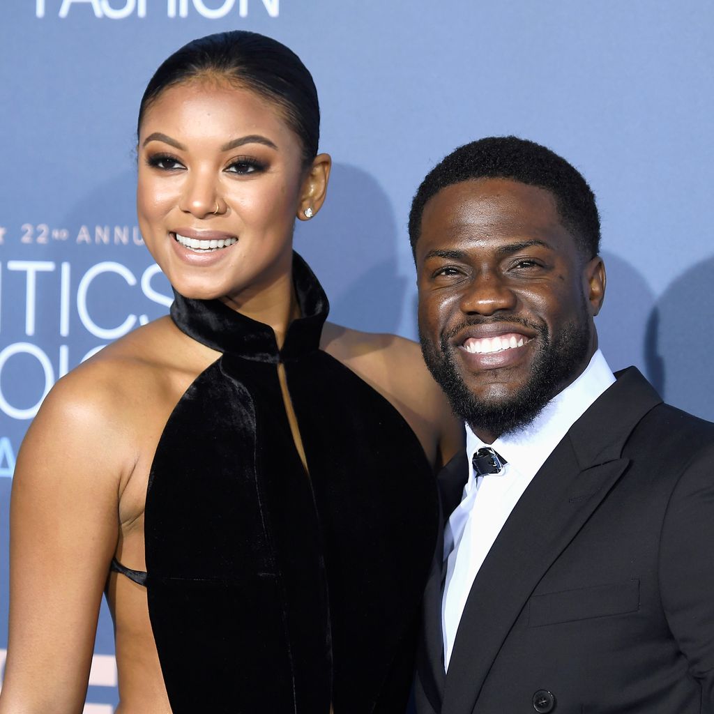 Eniko Hart mit ihrem Mann Kevin, Dezember 2016