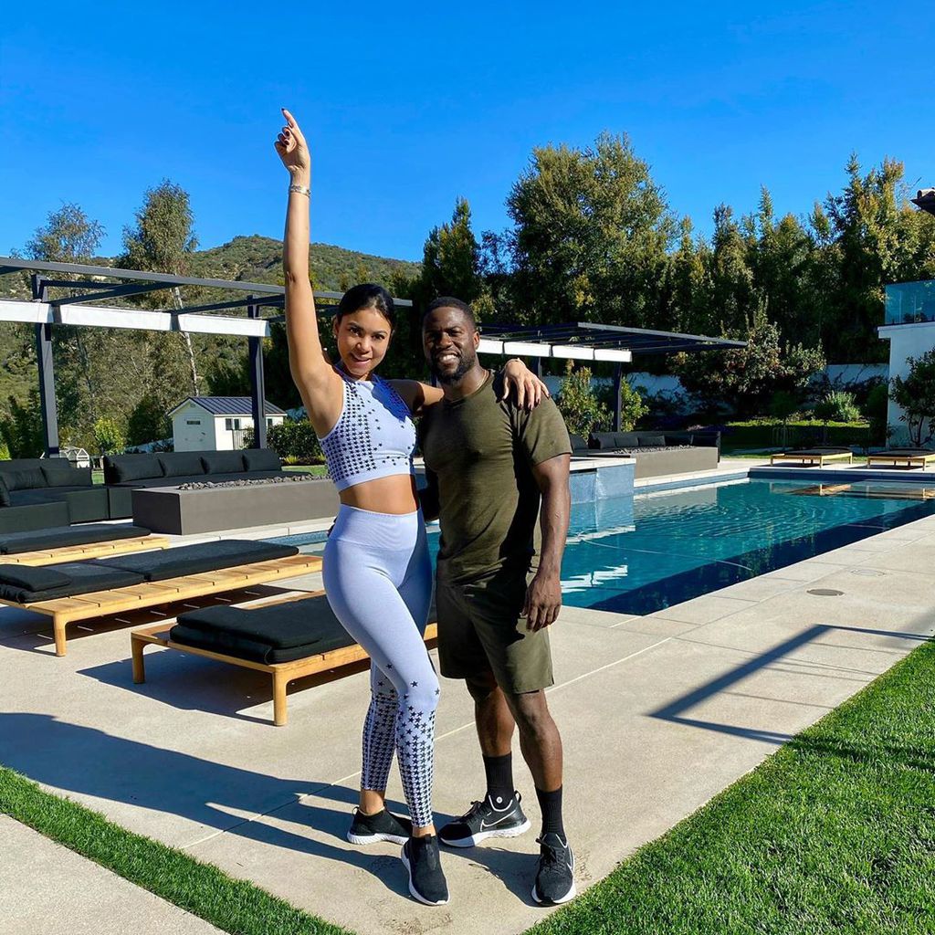 Eniko und Kevin Hart im April 2020