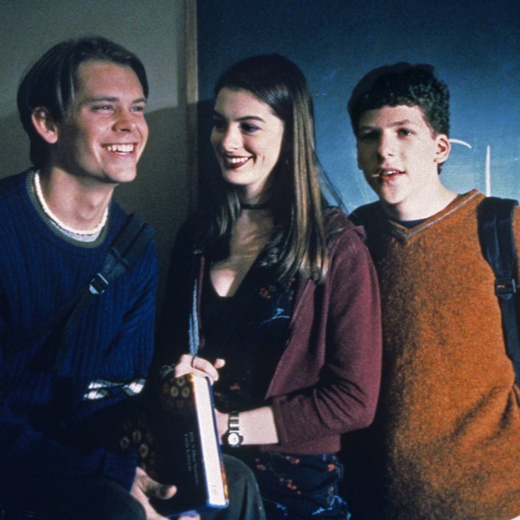 Eric Christian Olsen, Anne Hathaway und Jesse Eisenberg in "Get Real", 1999