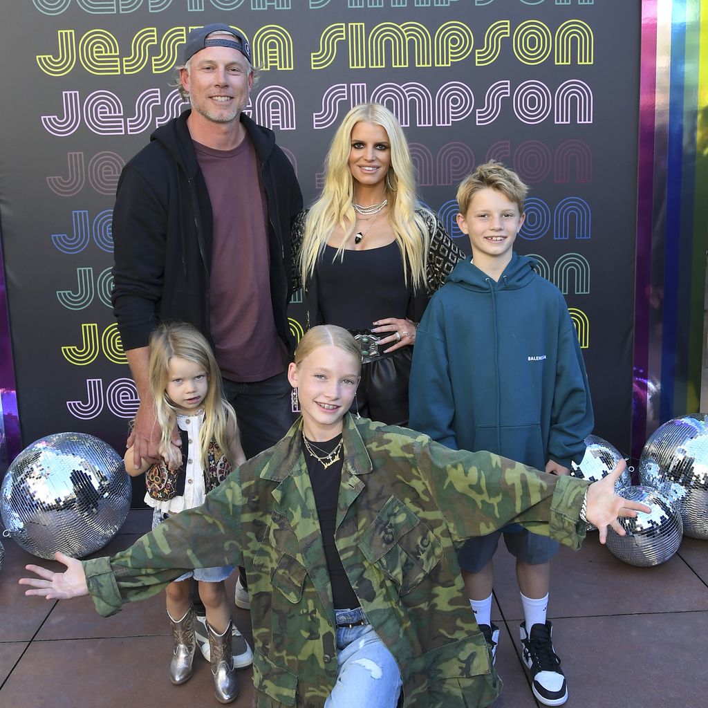 Eric Johnson, Jessica Simpson und ihre Kinder, September 2022