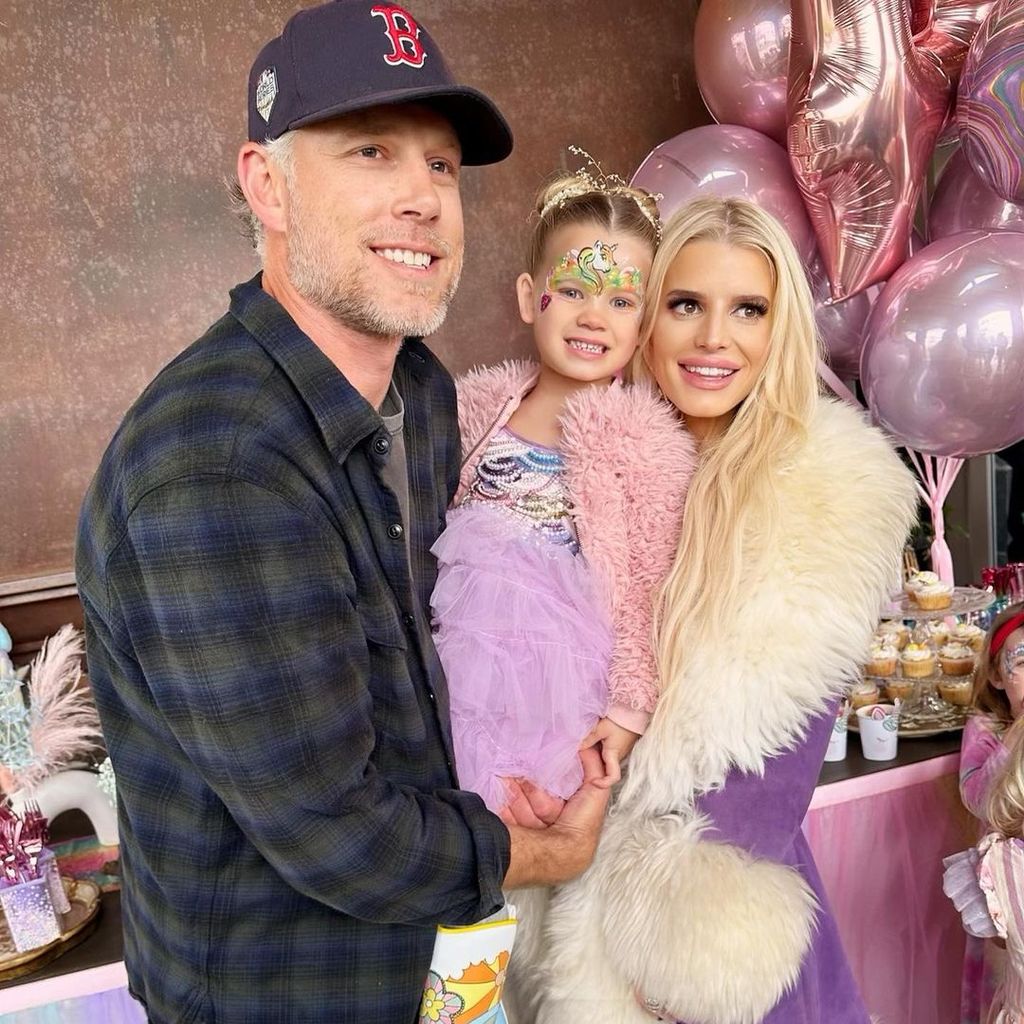 Eric Johnson, Jessica Simpson und ihre Tochter Birdie Mae