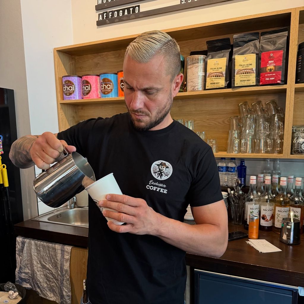 Eric Sindermann bei seinem neuen Minijob, August 2025