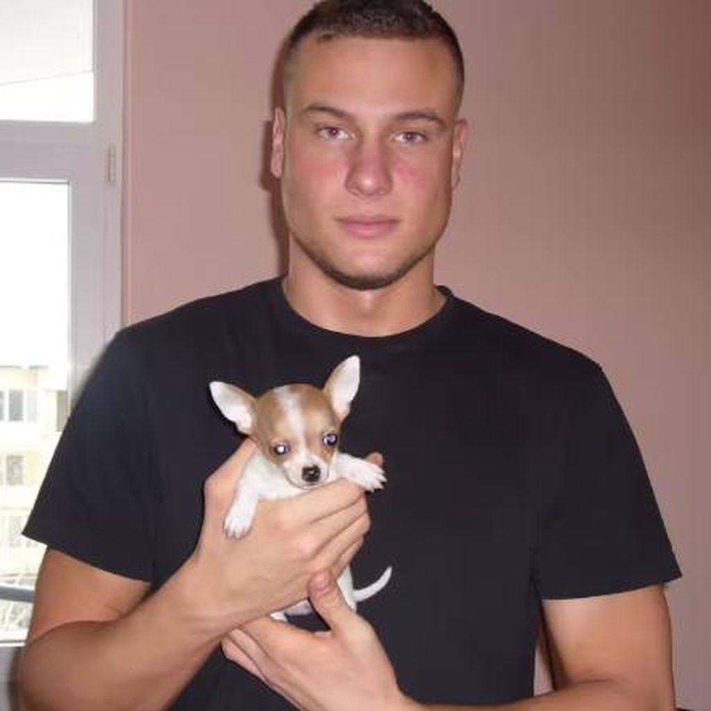 Eric Sindermann und sein Hund Balu