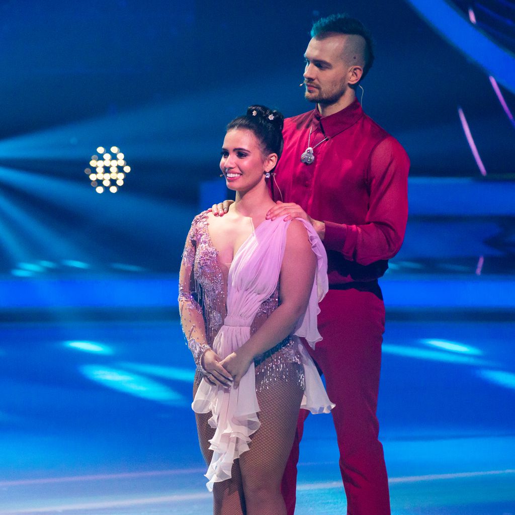 Eric Stehfest und Amani Fancy bei "Dancing on Ice" 2019