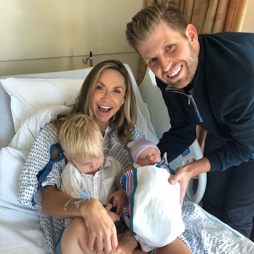 Eric und Lara Trump mit ihren Kindern Eric Jr. und Carolina