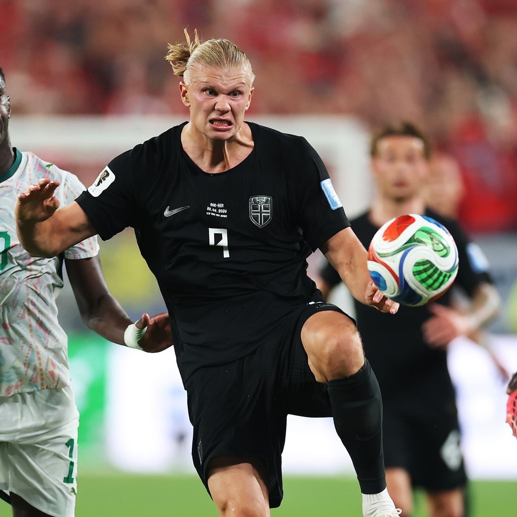 Erling Haaland, WM-Spiel 2026 zwischen Norwegen und Senegal in East Rutherford