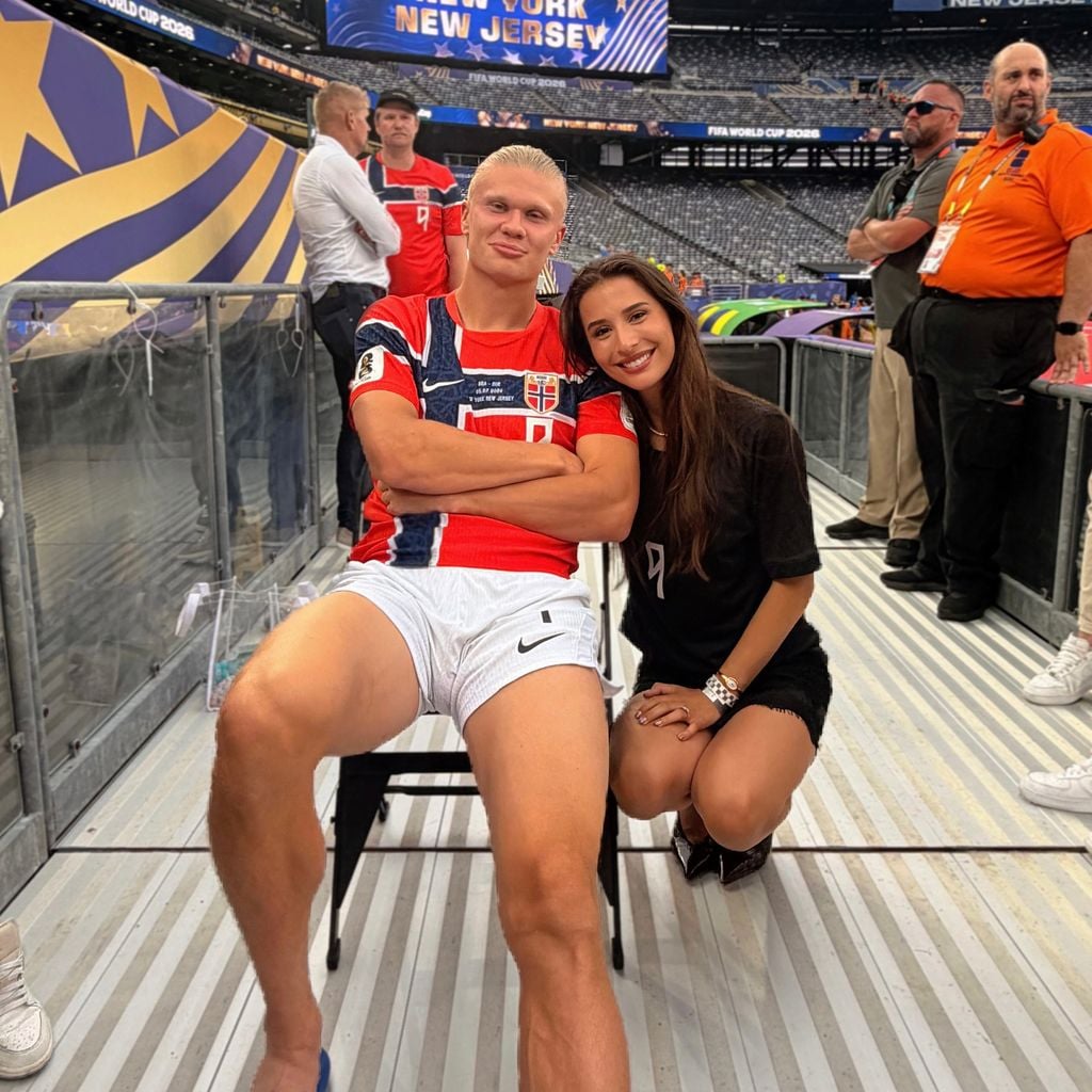 Erling Haaland und Freundin Isabel während der WM 2026