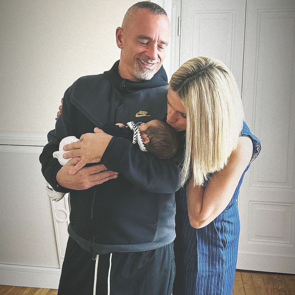 Eros Ramazzotti und Michelle Hunziker mit ihrem Enkel Cesare