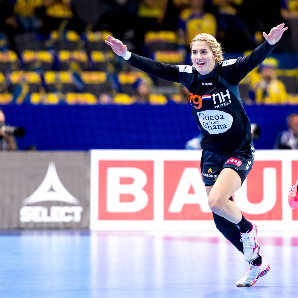 Estavana Polman beim Hauptrundenspiel "Schweden vs. Niederlande" bei der Handball EM der Frau
