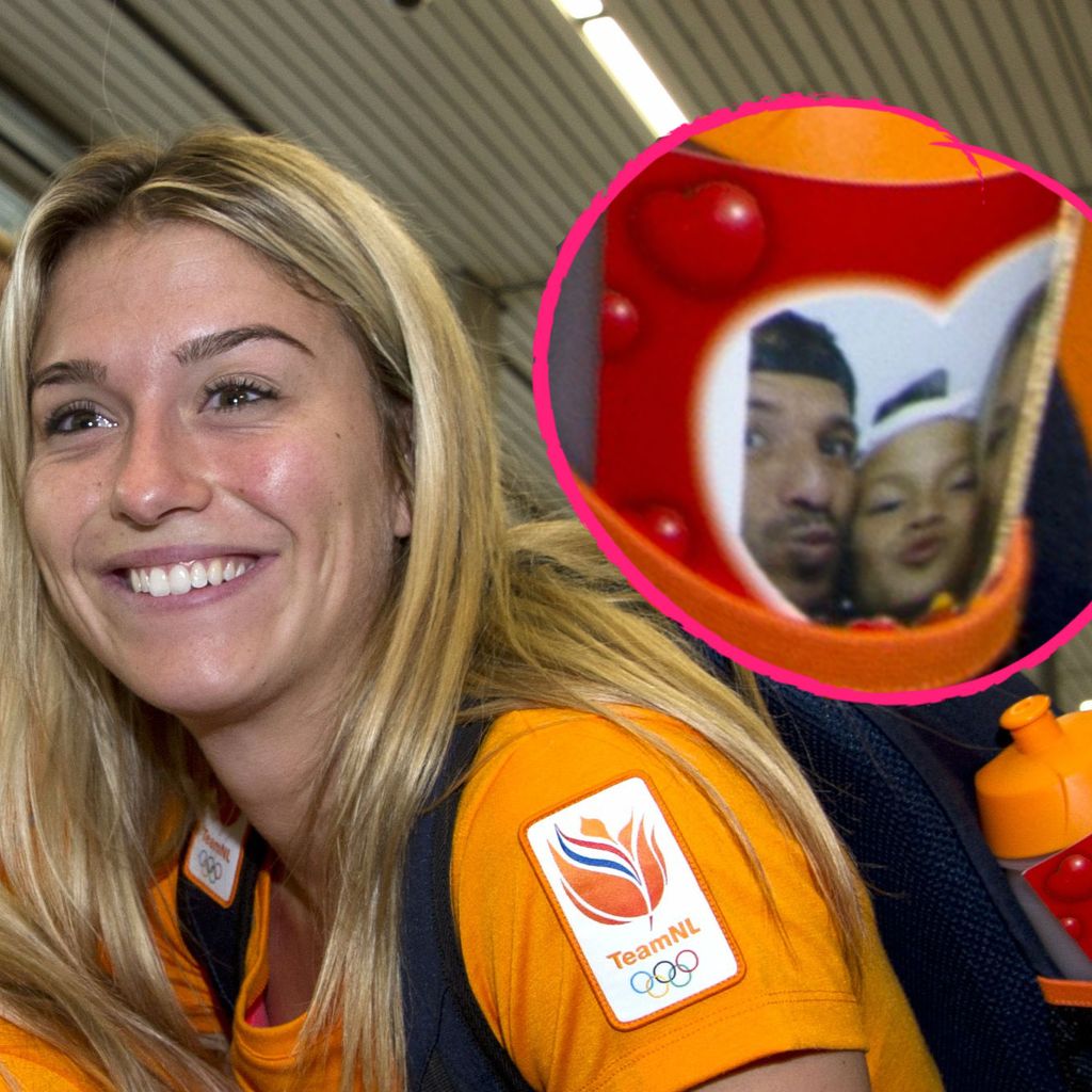 Estafana und ein süßes Familienselfie mit van der Vaarts