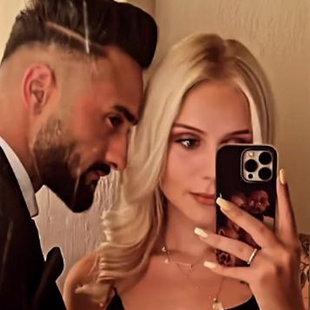 Estefania Wollny mit ihrem Freund